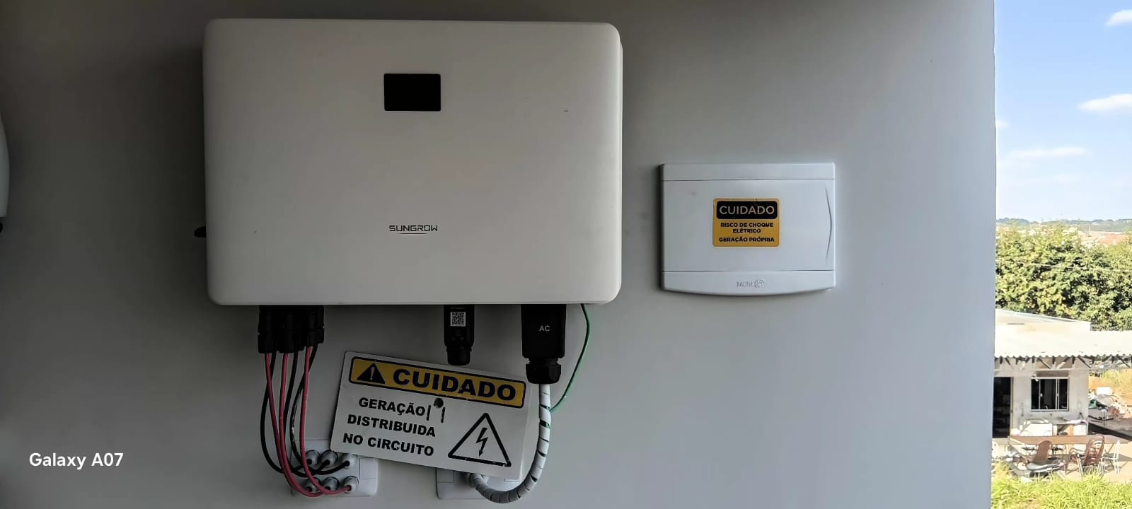 Inversor Sungrow instalado
